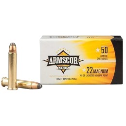 Armscor FAC22M1N USA  22WMR 40gr Jacketed Hollow Point 50 Per Box40 Case