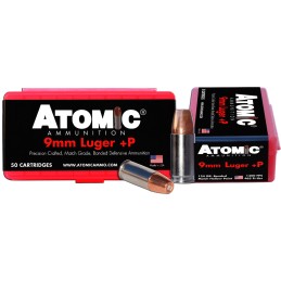 Atomic Ammunition 00409 Pistol Precision Craft 9mmLuger P 124gr Bonded Match Hollow Point 50 Per Box10 Case