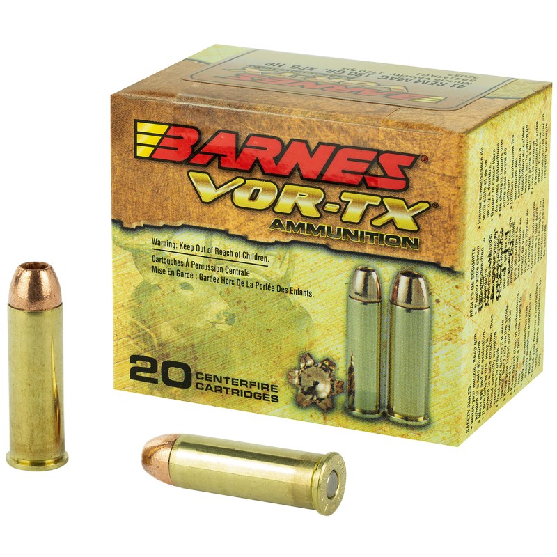 Barnes Bullets 22037 VORTX Handgun 41Rem Mag 180gr Barnes 20 Per Box10 Case