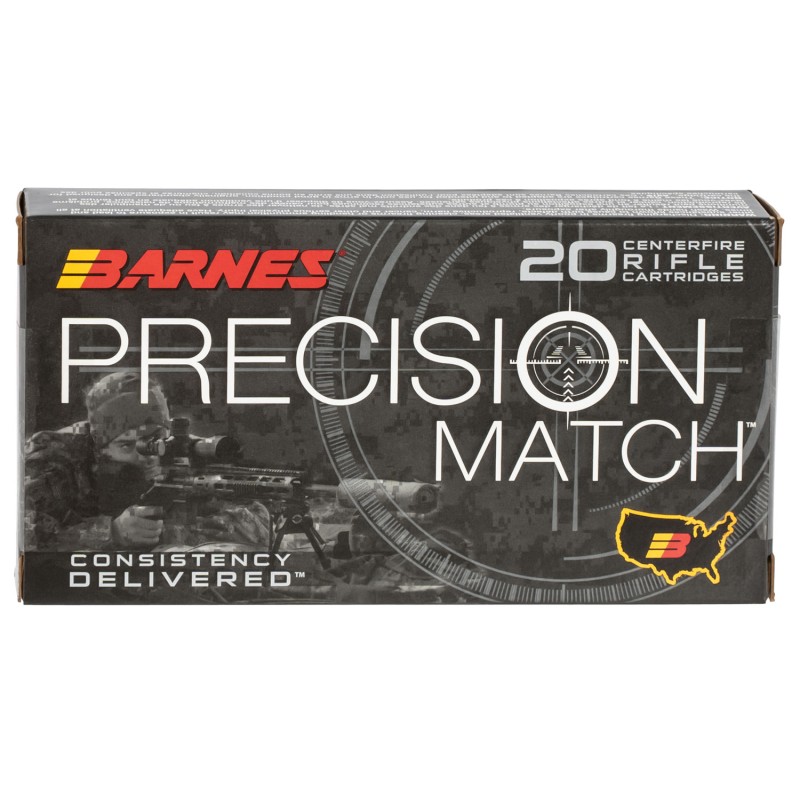 Barnes Bullets 30166 Precision Match  6.5Creedmoor 140gr Open Tip Match Boat Tail 20 Per Box10 Case