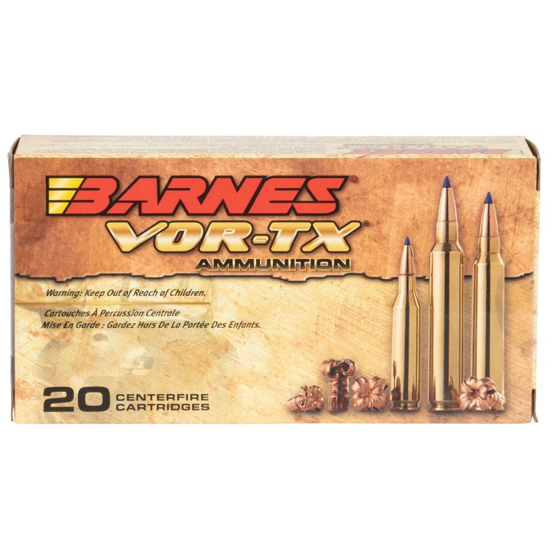 Barnes Bullets 21522 VORTX Rifle 243Win 80gr Tipped TSX Boat Tail 20 Per Box10 Case