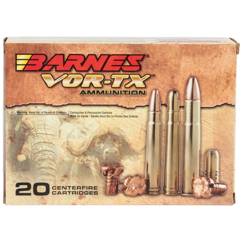 Barnes Bullets 22035 VORTX Safari 416Rigby 400gr Round Nose Banded Solid 20 Per Box10 Case