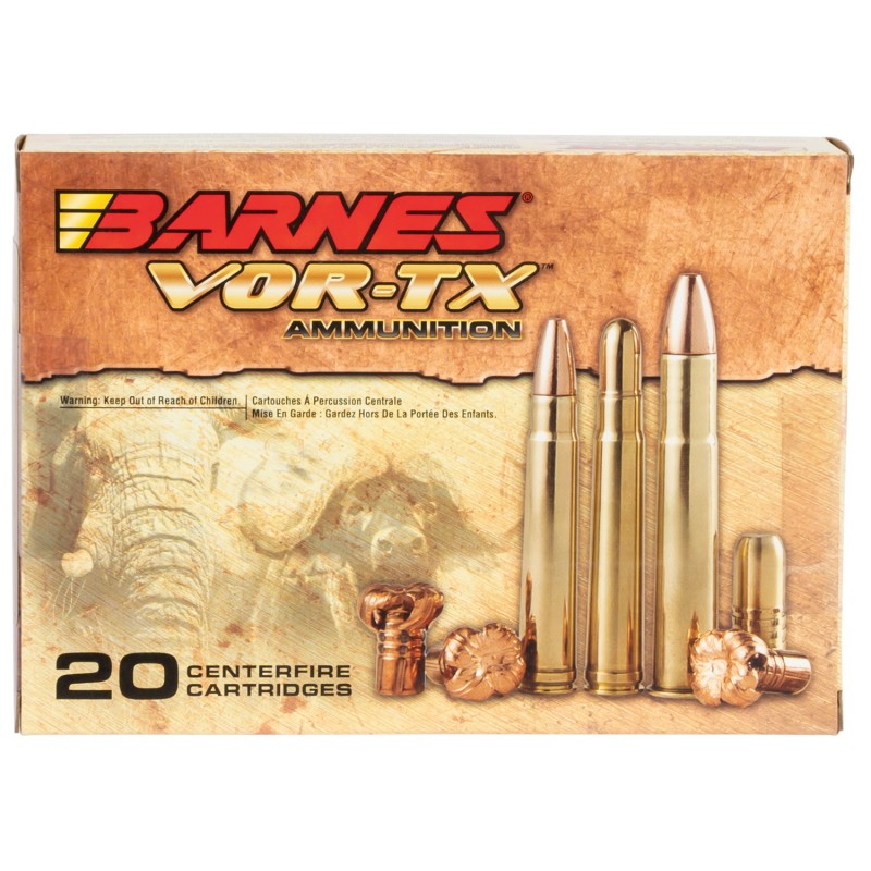 Barnes Bullets 22027 VORTX Safari 458Lott 500gr Barnes TSX Flat Base 20 Per Box10 Case