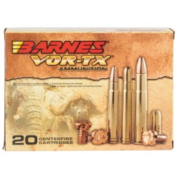 Barnes Bullets 22033 VORTX Safari 500Nitro Express 570gr Round Nose Banded Solid 20 Per Box10 Case