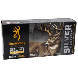 Browning Ammo B192603501  Silver 350Legend 180gr Plated Soft Point 20 Per Box10 Case