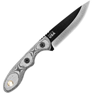 Mini Scandi Knife Black Linen