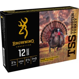 Browning Ammo B193921240 TSS Tungsten Turkey 12Gauge 3.50 2 14oz Tungsten 79Shot 5 Per Box10 Case