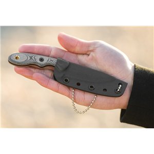 Mini Scandi Knife Black Linen