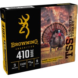 Browning Ammo B193924139 TSS Tungsten Turkey 410Gauge 3 1316oz Tungsten 9Shot 5 Per Box20 Case