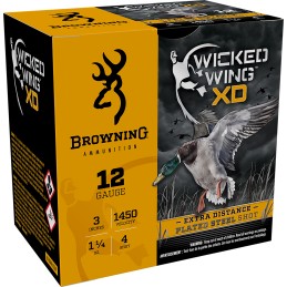 Browning Ammo B193411234 Wicked Wing XD  12Gauge 3 1 14oz 4Shot 25 Per Box10 Case