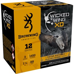 Browning Ammo B193411230 Wicked Wing XD  12Gauge 3 1 14oz BBShot 25 Per Box10 Case