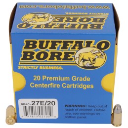 Buffalo Bore Ammunition 27E20 Standard Pressure Strictly Business 380ACP 100gr Hard Cast Flat Nose 20 Per Box12 Case