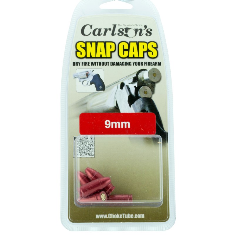 Carlsons Choke Tubes 00058 Snap Cap Spring Loaded Striking 9mm 5Pack