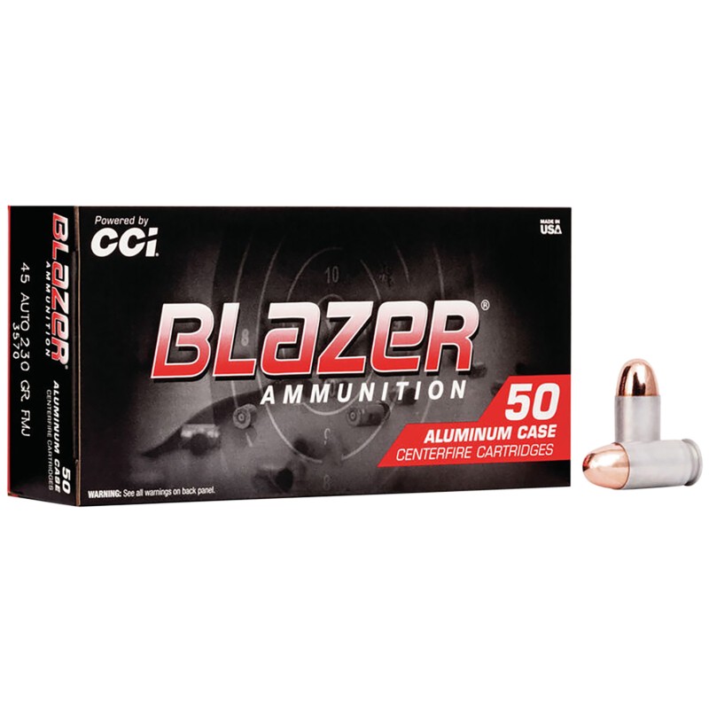 CCI 3570 Blazer Handgun 45ACP 230gr Full Metal Jacket 50 Per Box20 Case