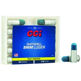 CCI 3790 Pest Control Shotshell 9mmLuger 53gr 12Shot 10 Per Box20 Case