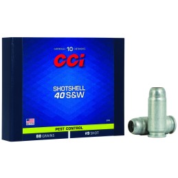 CCI 3740 Pest Control Shotshell 40SW 88gr 9Shot 10 Per Box20 Case