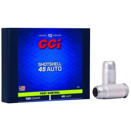 CCI 3745 Pest Control Shotshell 45ACP 120gr 9Shot 10 Per Box20 Case