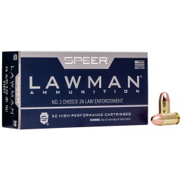 Speer 53653 Lawman  45 ACP 230 gr Total Metal Jacket Flat Nose 50 Per Box20 Case