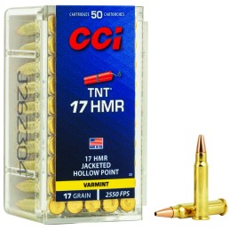 CCI 0053 TNT  17HMR 17gr Jacketeded Hollow Point 50 Per Box40 Case