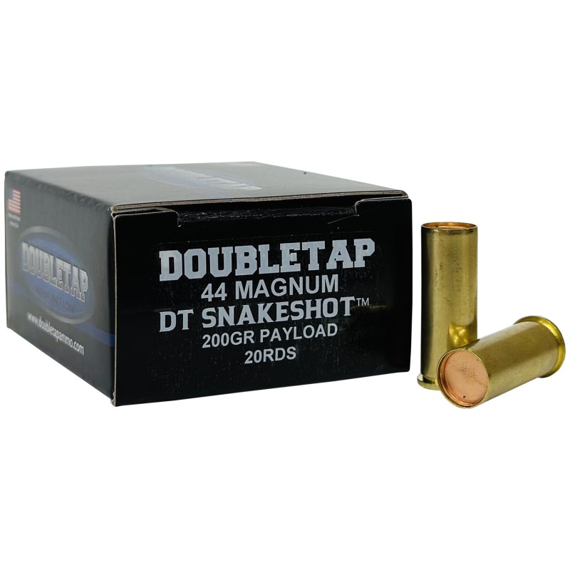 DoubleTap Ammunition 44MSS2 Snake Shot  44Mag 200gr 20 Per Box50 Case