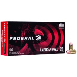 Federal AE380AP American Eagle Handgun 380ACP 95gr Full Metal Jacket 50 Per Box20 Case