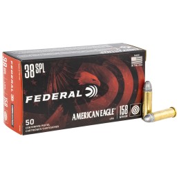 Federal AE38B American Eagle Handgun 38Special 158gr Lead Round Nose 50 Per Box20 Case