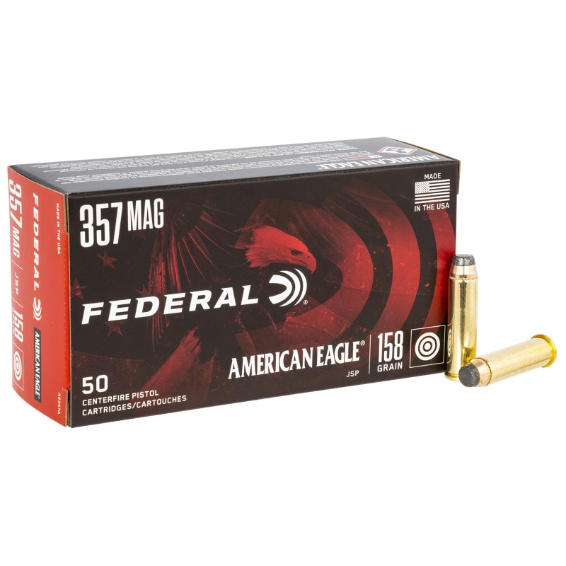 Federal AE357A American Eagle Handgun 357Mag 158gr Jacketed Soft Point 50 Per Box20 Case