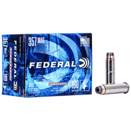 Federal C357G PowerShok Handgun 357Mag 180gr Jacketed Hollow Point 20 Per Box25 Case