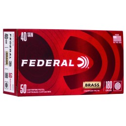 Federal WM5223 Champion Training 40SW 180gr Full Metal Jacket 50 Per Box20 Case