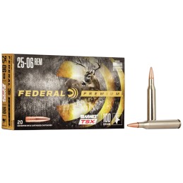 Federal P2506H Premium  2506Rem 100gr Barnes TSX 20 Per Box10 Case