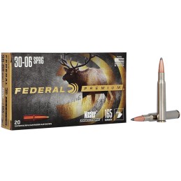 Federal P3006AD Premium  3006Springfield 165gr Nosler Partition 20 Per Box10 Case