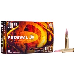 Federal F308FS3 Fusion  308Win 180gr Bonded Soft Point 20 Per Box10 Case