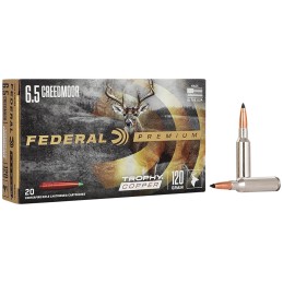 Federal P65CRDTC1 Premium  6.5Creedmoor 120gr Trophy Copper 20 Per Box10 Case