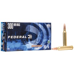 Federal A300W180LFA PowerShok Copper 300WinMag 180gr Copper Hollow Point 20 Per Box10 Case