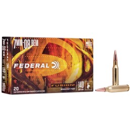 Federal F708FS1 Fusion  7mm08Rem 140gr Bonded Soft Point 20 Per Box10 Case