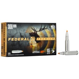 Federal P308TT2 Premium  308Win 165gr Trophy Bonded Tip 20 Per Box10 Case