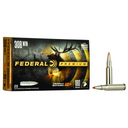 Federal P308TT1 Premium  308Win 180gr Trophy Bonded Tip 20 Per Box10 Case