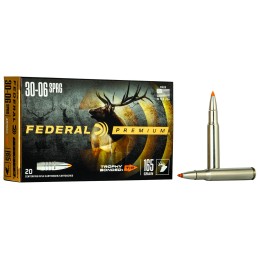 Federal P3006TT2 Premium  3006Springfield 165gr Trophy Bonded Tip 20 Per Box10 Case