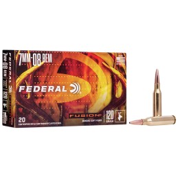 Federal F708FS2 Fusion  7mm08Rem 120gr Bonded Soft Point 20 Per Box10 Case