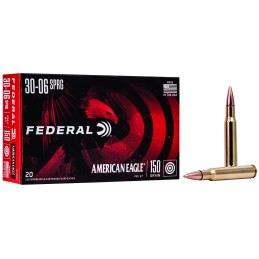 Federal AE3006N American Eagle Rifle 3006Springfield 150gr Full Metal Jacket Boat Tail 20 Per Box25 Case