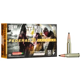 Federal P308TC3 Premium  308Win 150gr Trophy Copper 20 Per Box10 Case