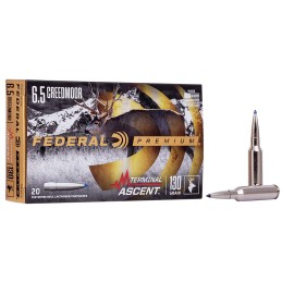 Federal P65CRDTA1 Premium Terminal Ascent 6.5Creedmoor 130gr 20 Per Box10 Case