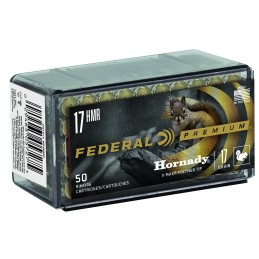 Federal P771 Premium Varmint  Predator 17HMR 17gr Hornady VMax 50 Per Box60 Case