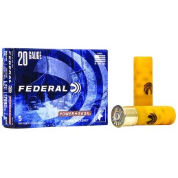 Federal F2033B PowerShok Magnum 20Gauge 2.75 20Pellets 1oz 3BuckShot 5 Per Box50 Case