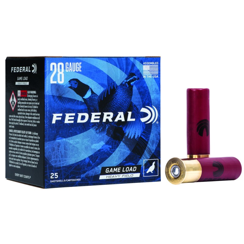 Federal H28975 GameShok High Brass 28Gauge 2.75 1oz 7.5Shot 25 Per Box10 Case