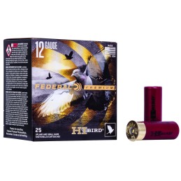 Federal HVF128 Premium HiBird 12Gauge 2.75 1 18oz 8Shot 25 Per Box10 Case