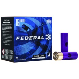 Federal H16375 GameShok High Brass 16Gauge 2.75 1 18oz 7.5Shot 25 Per Box10 Case