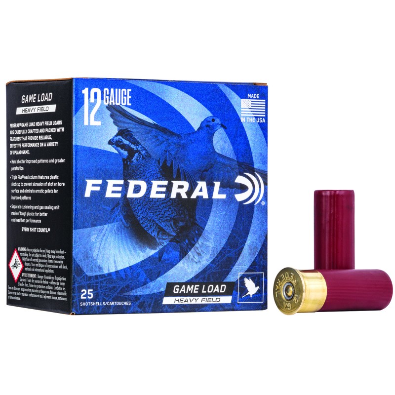 Federal H1236 GameShok Heavy Field 12Gauge 2.75 1 18oz 6Shot 25 Per Box10 Case