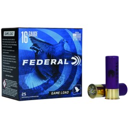 Federal H1608 GameShok Upland 16Gauge 2.75 1oz 8Shot 25 Per Box10 Case