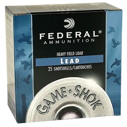 Federal H1254 GameShok Heavy Field 12Gauge 2.75 1 14oz 4Shot 25 Per Box10 Case